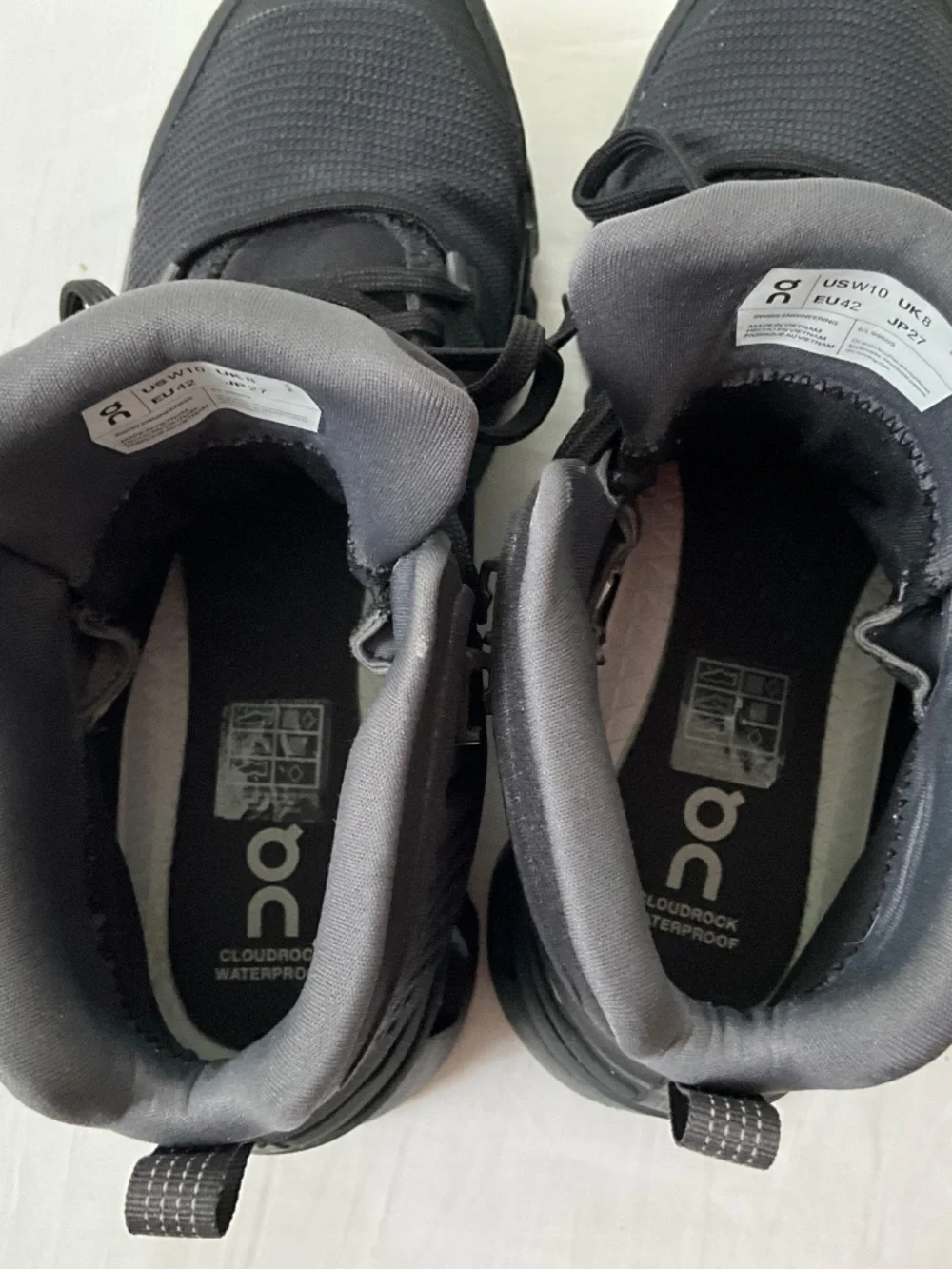 NWOB ON CloudRock Waterproof Hiking Boots Size 10 Black - Picture 8 of 15